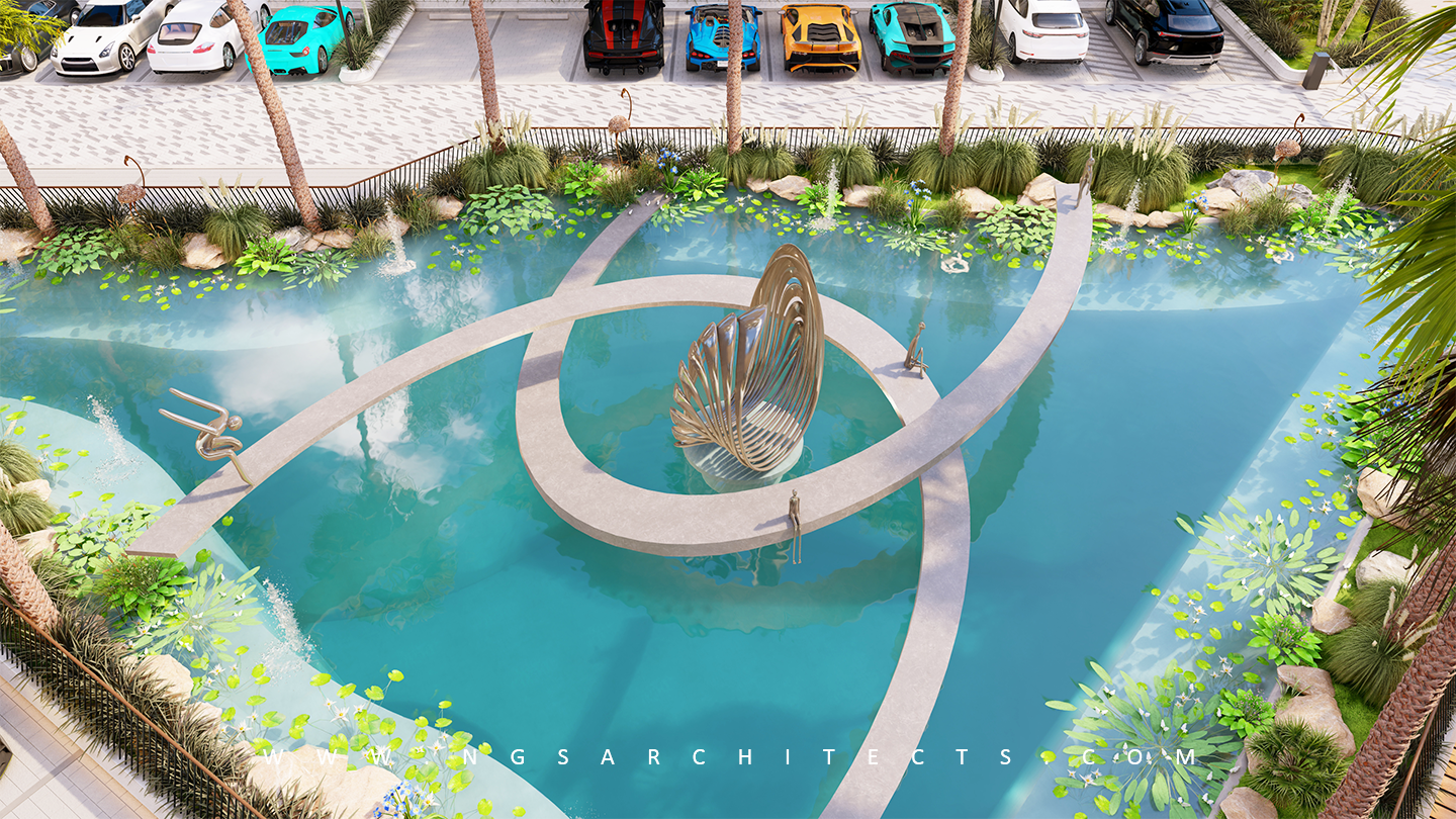 The Bay (Drop Off / Welcome Center) - Al Barari - Dubai - UAE - Landscape Design