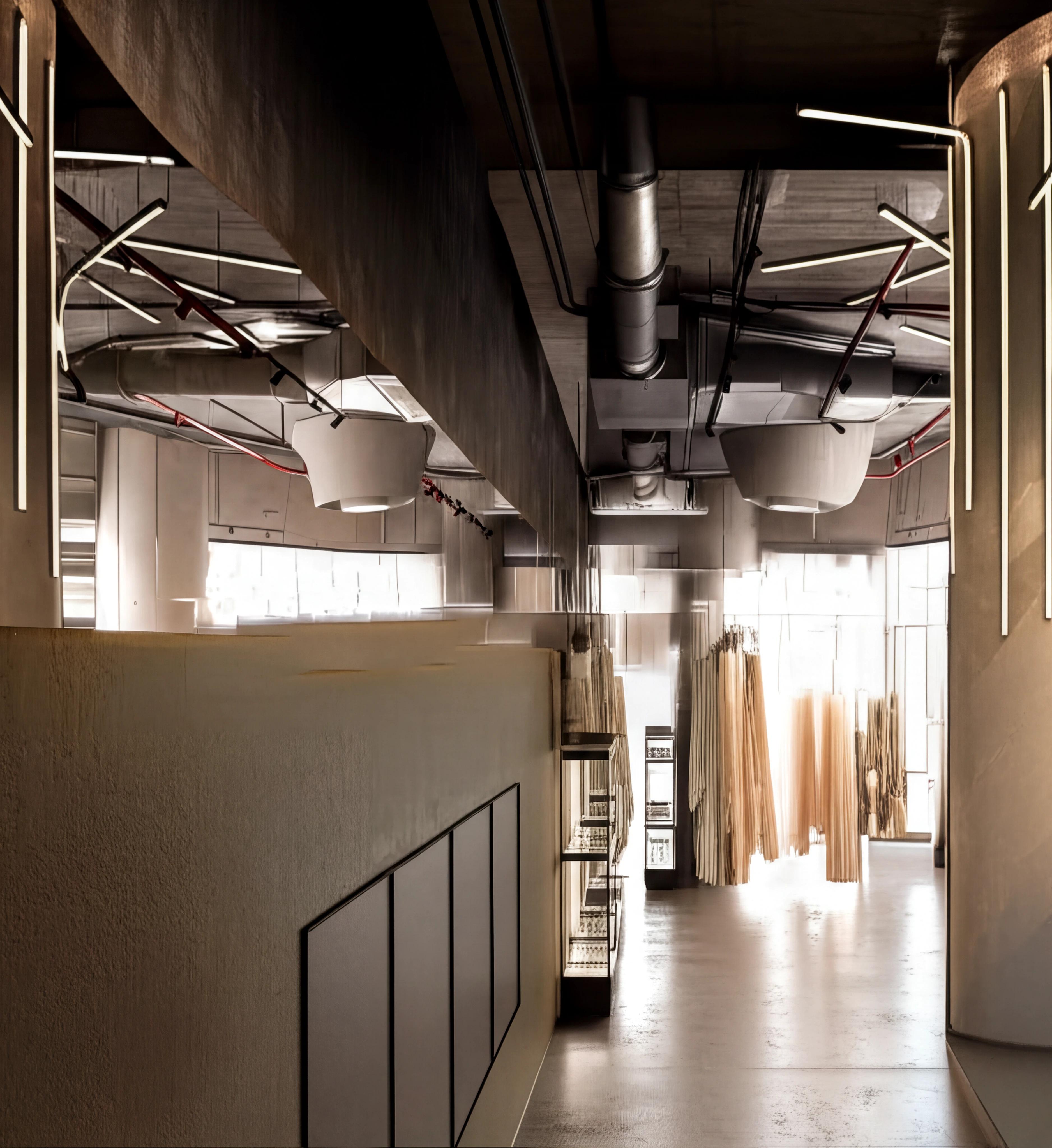 AUTONOMIE OFFICIAL - A Boutique Fashion Brand Experience - Business Bay - Dubai. Designed by MAD Studio (Egypt) and Project Managed and Built by NGS Interiors (Dubai)