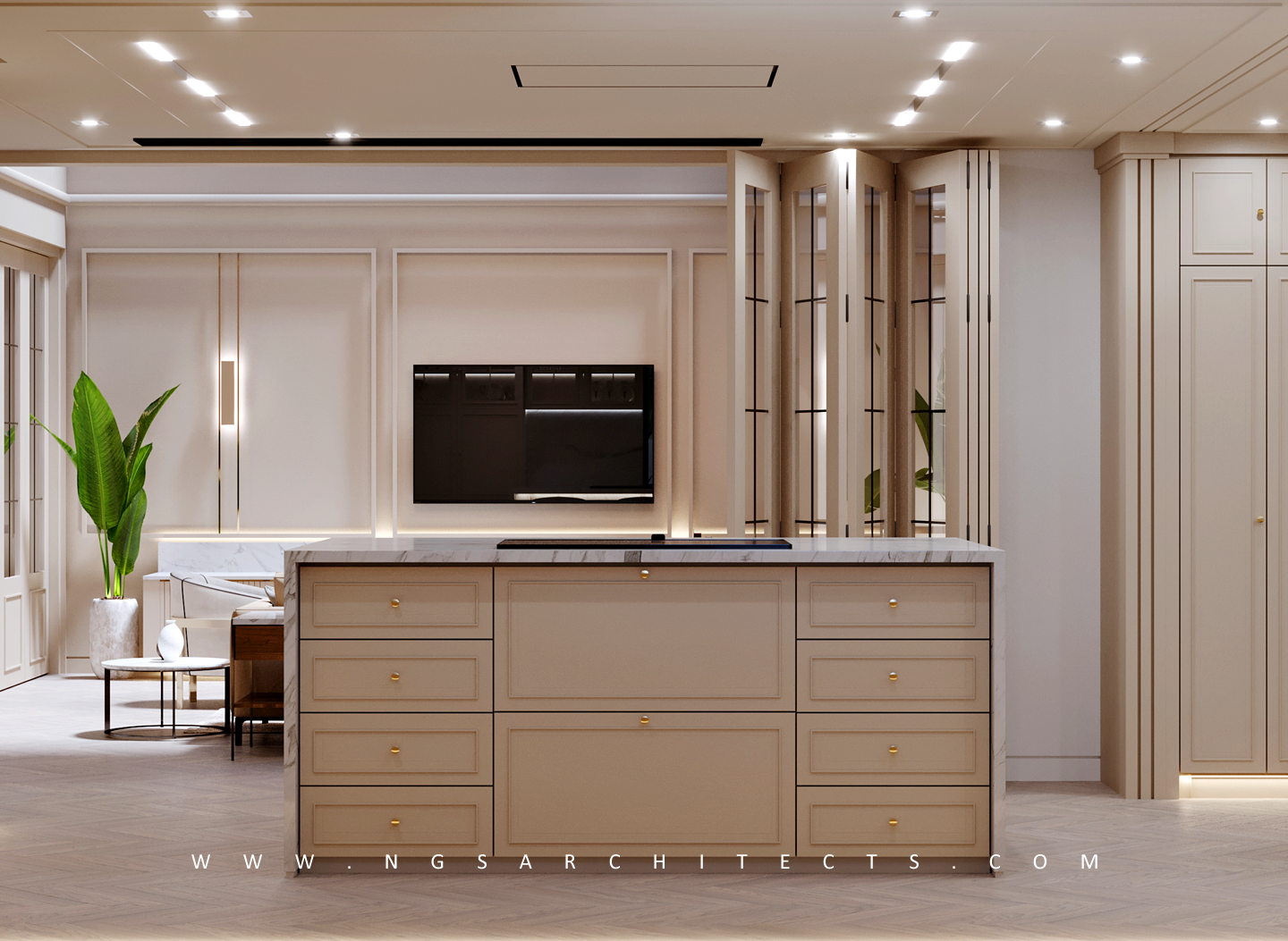 The Villa Community - CC4 - Design and Build - Interior Design - Family Living and Kitchen