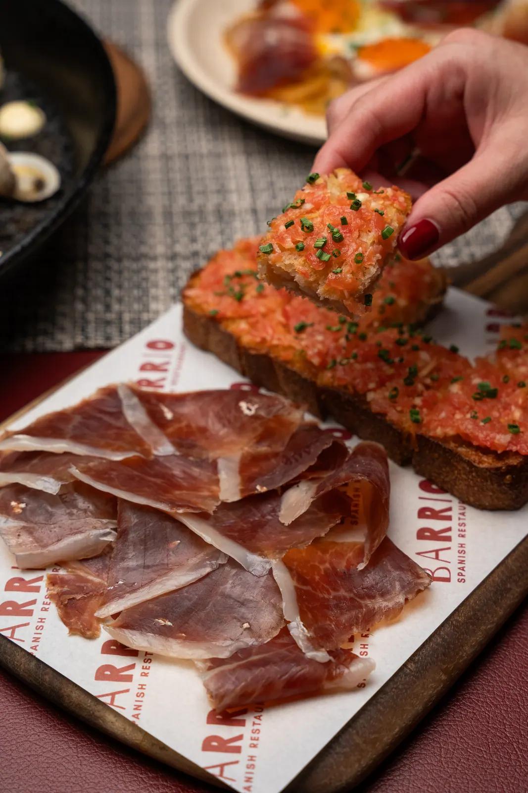 Barrio: Jamon & Tomato Bread
