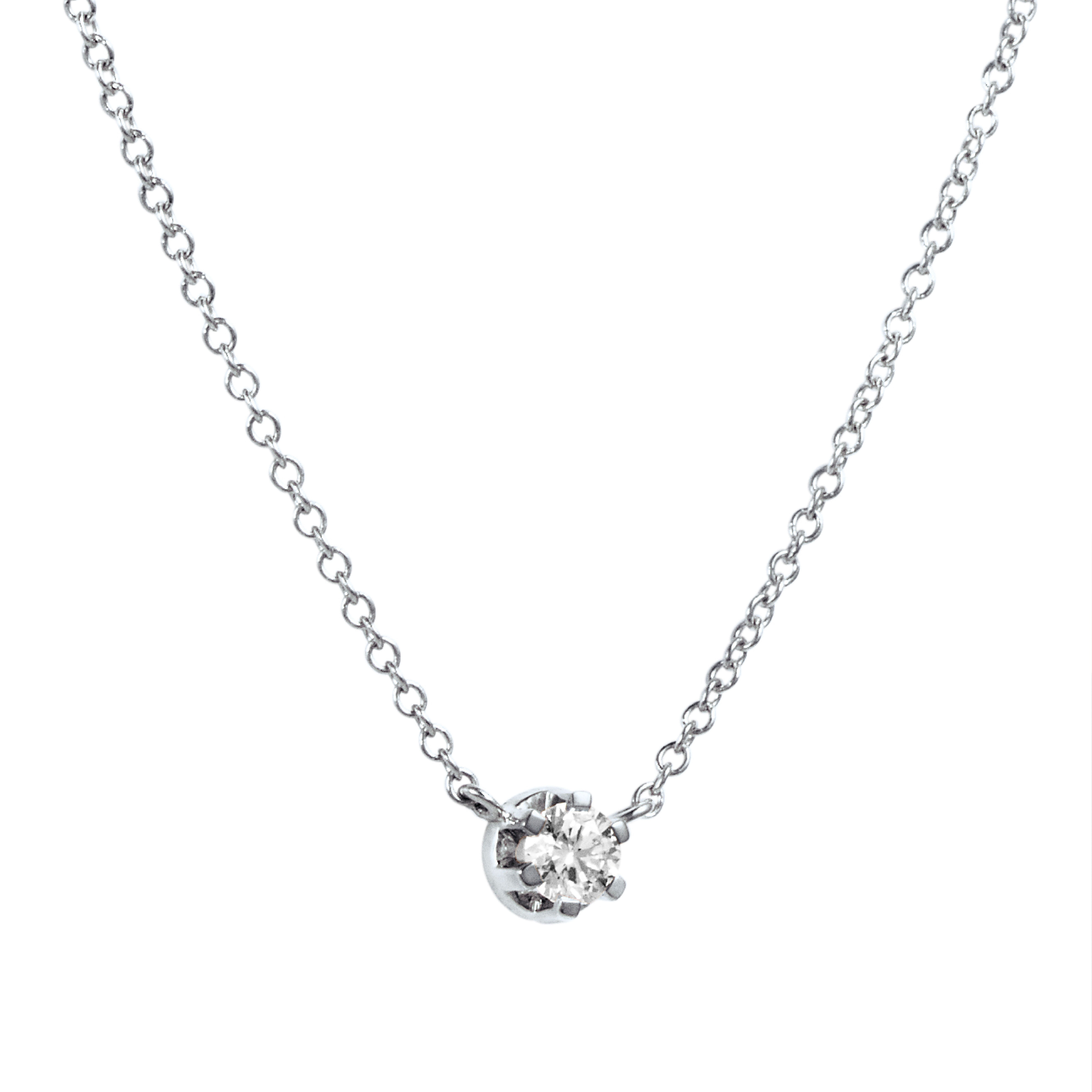 CROWN & STARS NECKLACE 0.30CT