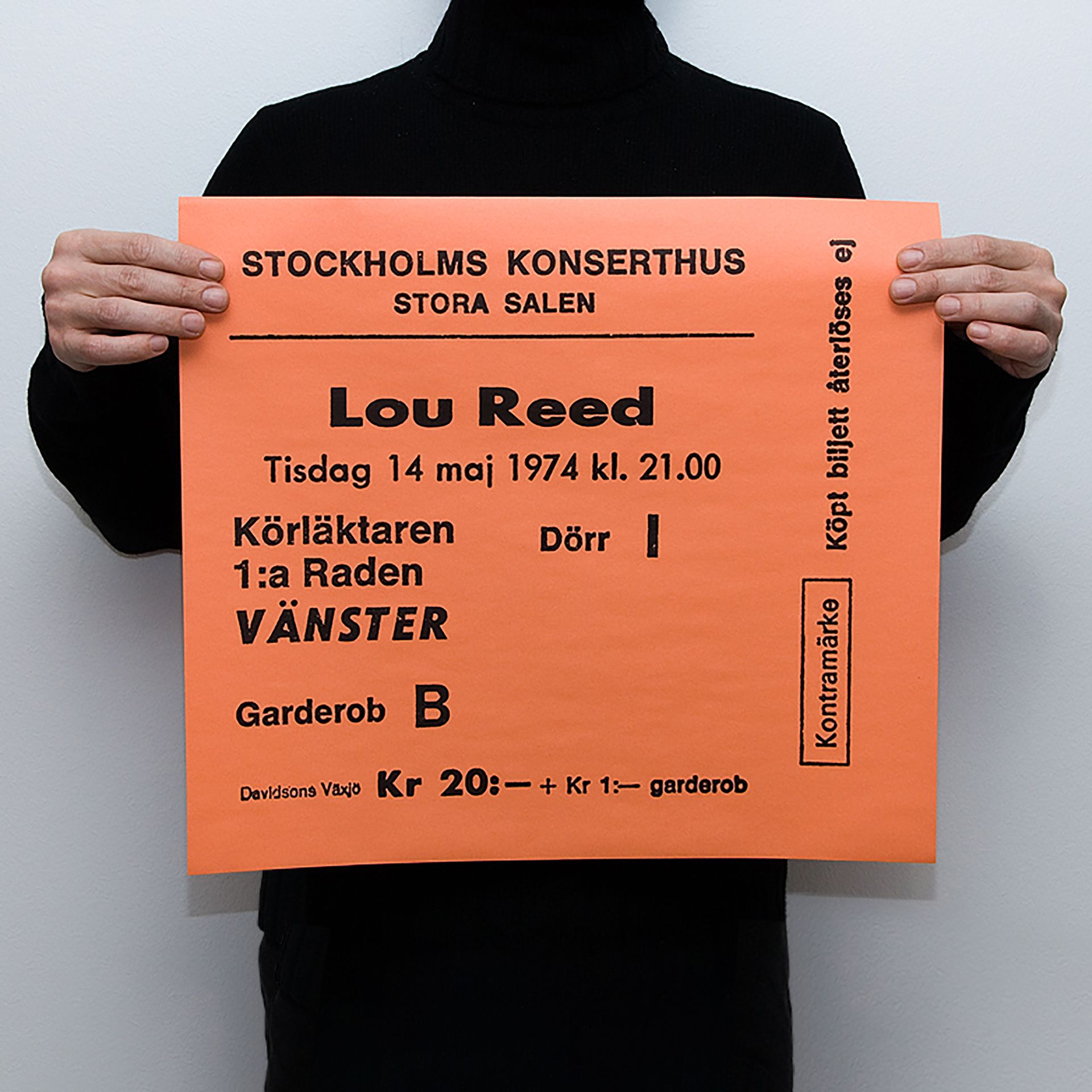 TICKET - LOU REED