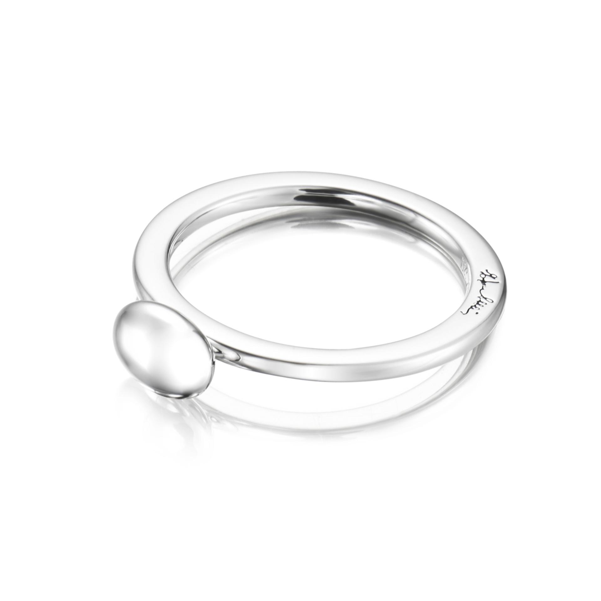 LOVE BEAD RING - SILVER