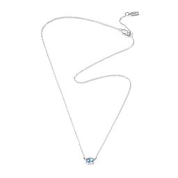 LOVE BEAD NECKLACE SILVER - TOPAZ