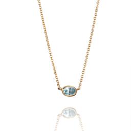 LOVE BEAD NECKLACE GOLD - TOPAZ