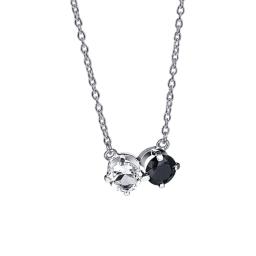 THE STORM & I NECKLACE CRYSTAL Q./ONYX