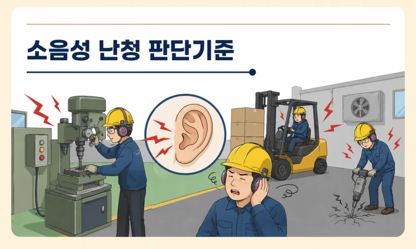 소음성 난청의 유형별 판단기준