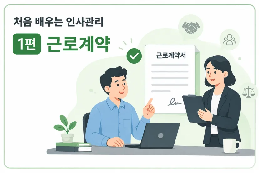 처음 배우는 인사관리 ① 근로계약 — 근로계약서, 언제 어떻게 써야 할까요