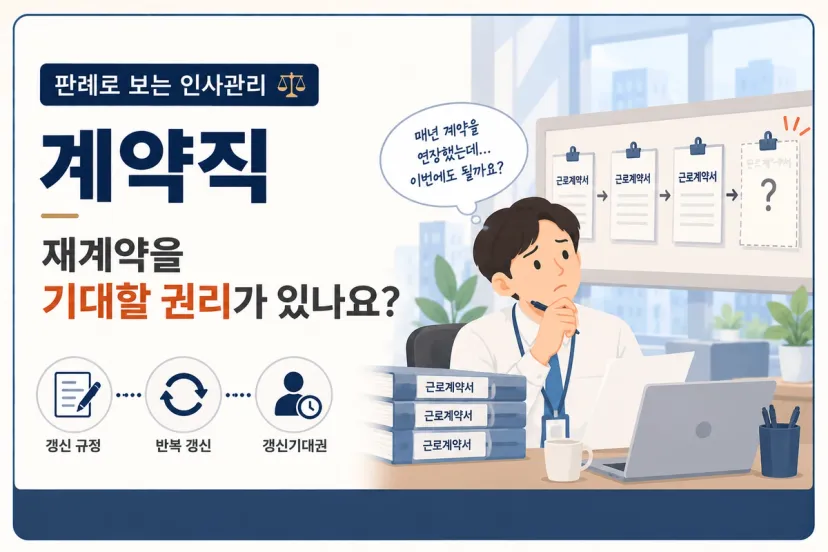 판례로 보는 인사관리 | 계약직 - 2 — 재계약을 기대할 권리가 있나요