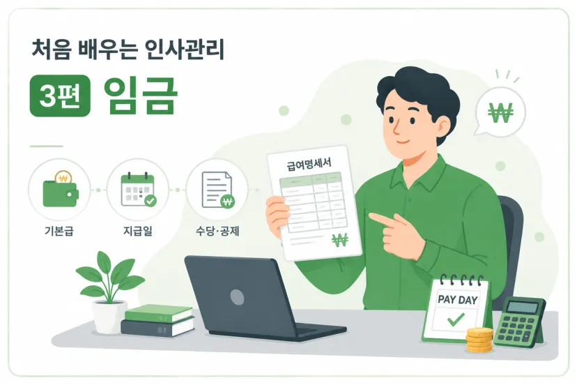 처음 배우는 인사관리 ③ 임금 — 통상임금·평균임금과 임금명세서