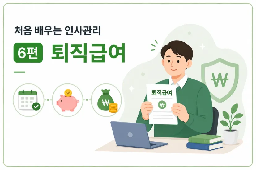 처음 배우는 인사관리 ⑥ 퇴직급여 — 지급 요건과 산정 방법