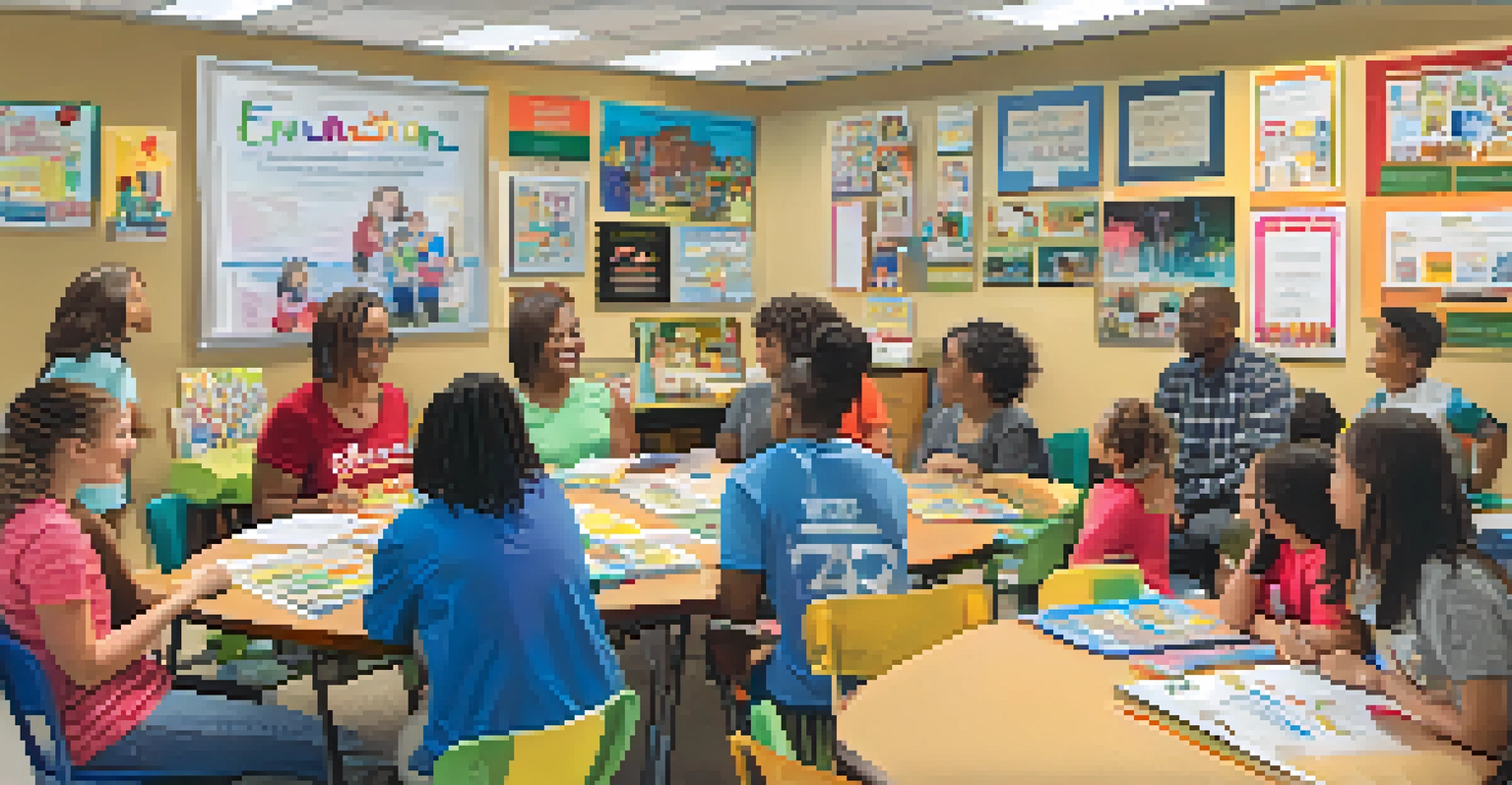 Parents participating in a workshop about special education support, highlighting community engagement and collaboration.