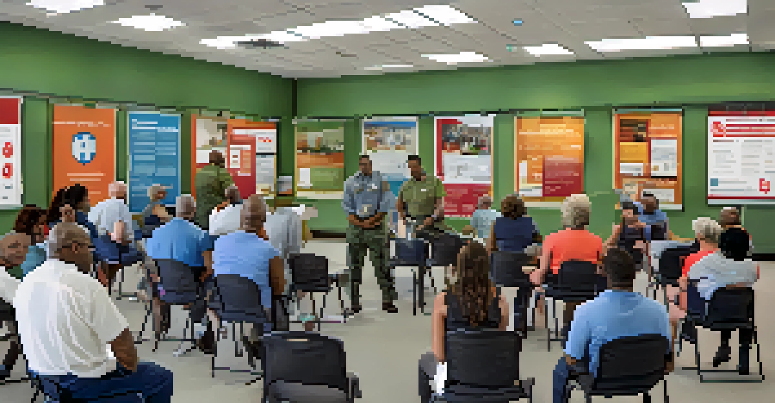 Residents participating in a CPR and first aid workshop in a Jacksonville community center.