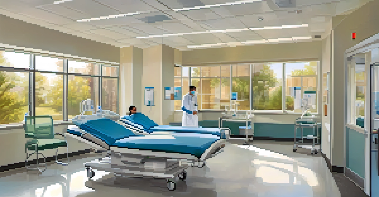 A busy healthcare facility in Jacksonville with medical staff attending to patients.