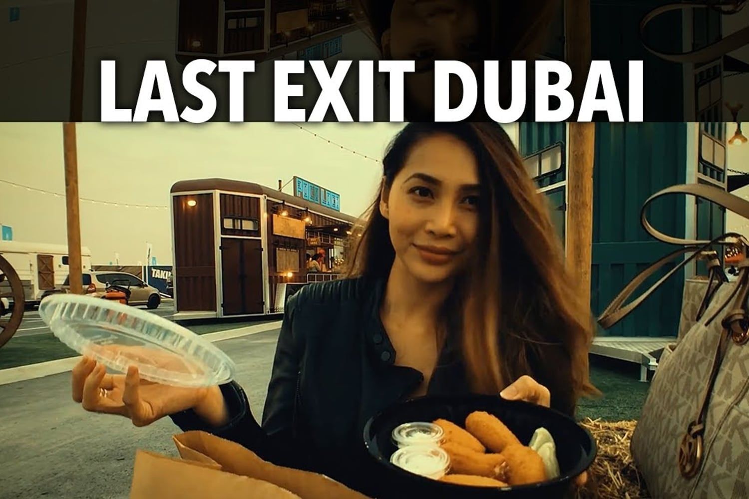 The Last Exit food-truck stop in the Dubai desert