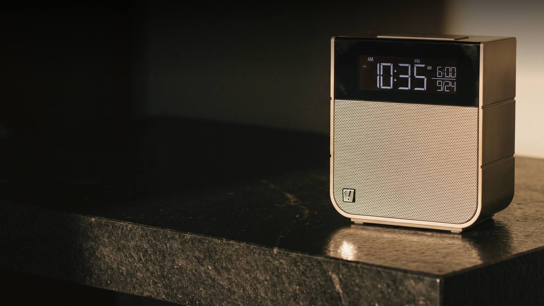 Soundfreaq in a hotel guest room