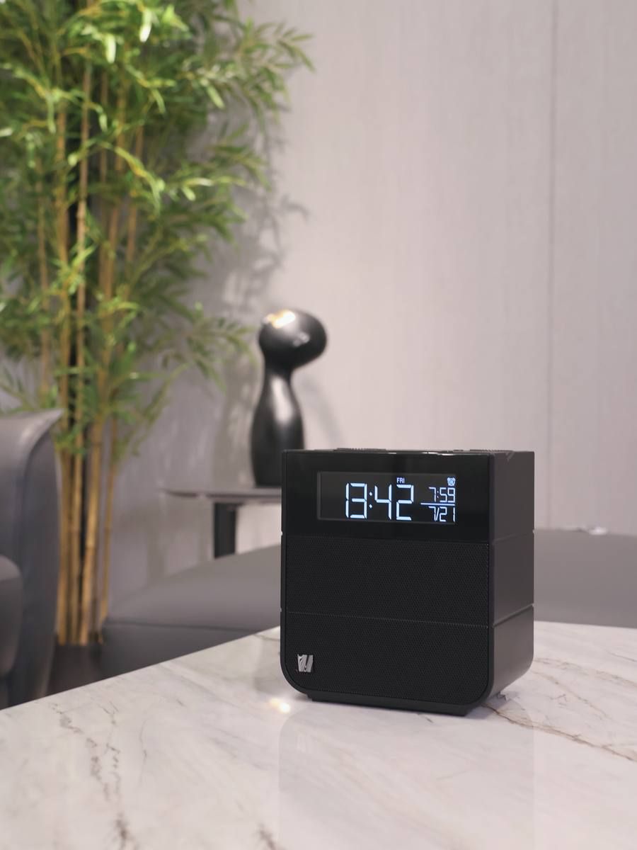 Soundfreaq on a nightstand