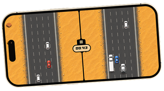 Double Drive gameplay on an iPhone
