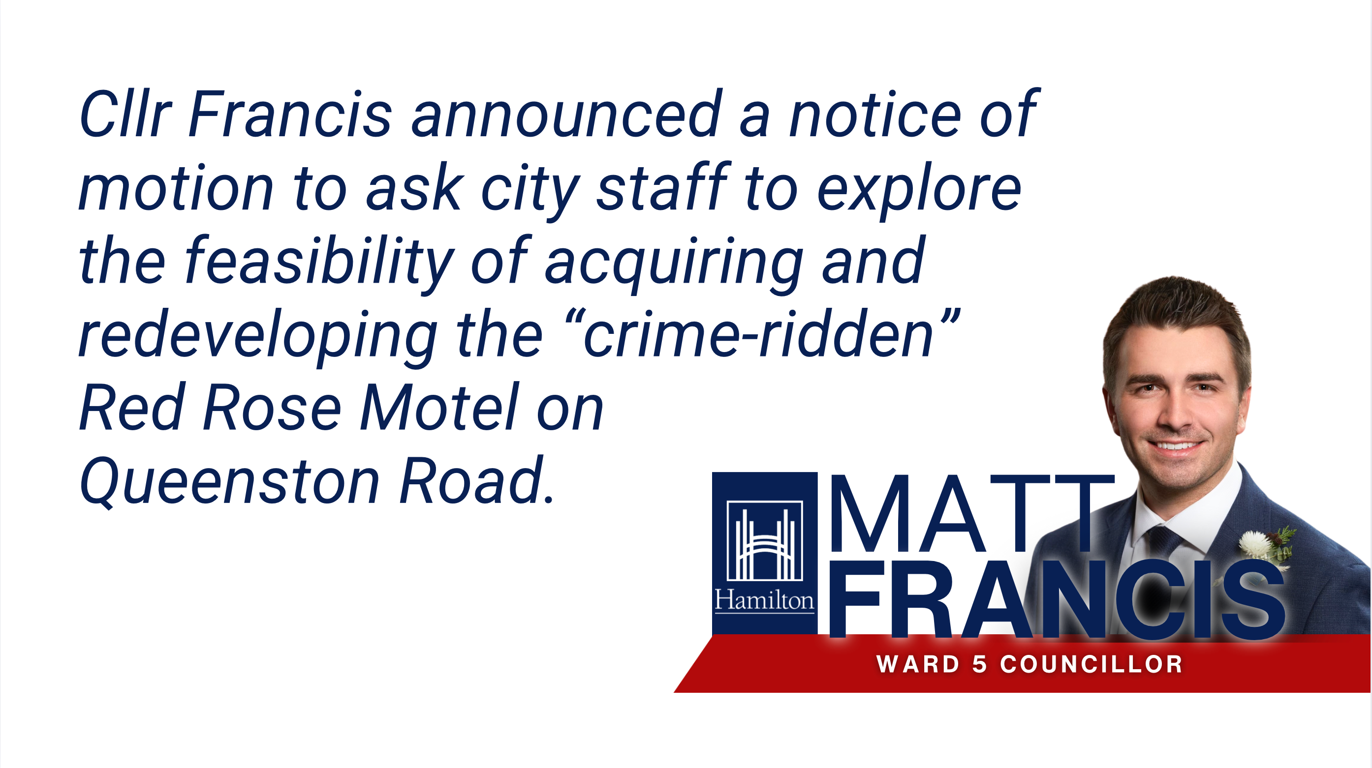 Councillor wants city to explore buying ‘crime-ridden’ east Hamilton motel photo