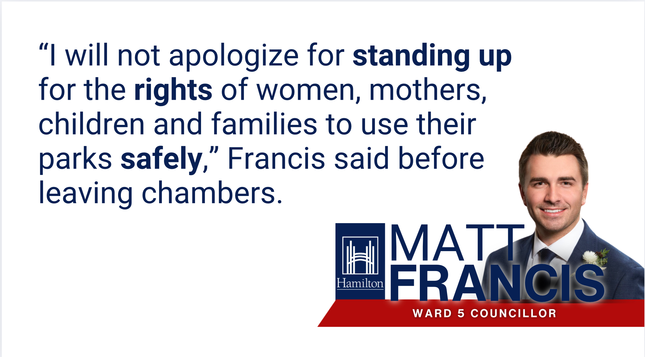 Hamilton council denies call for 'notwithstanding clause' to deal with encampments  photo