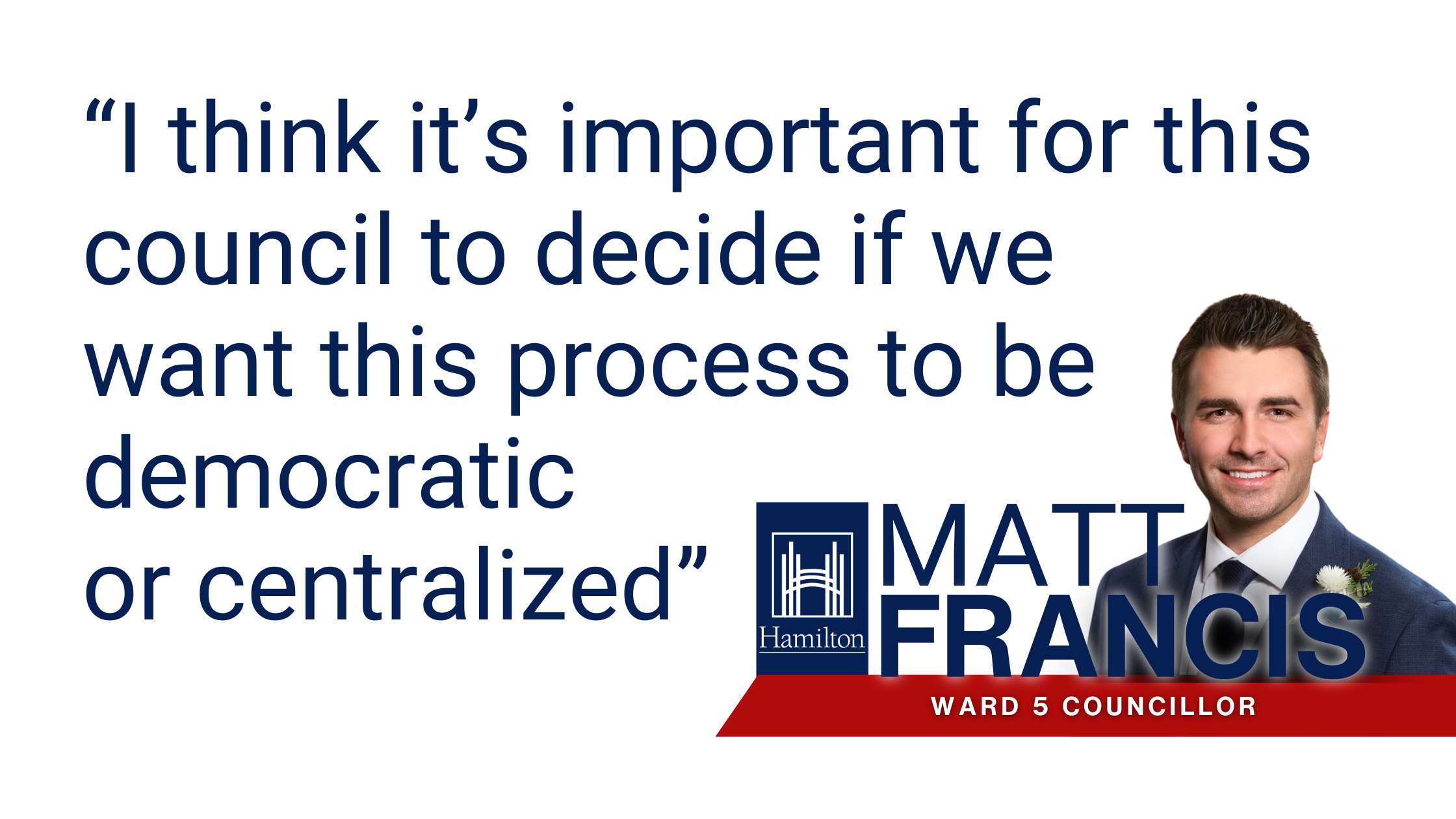 Free Hamilton of ‘strong-mayor’ obligations: Council to Premier Doug Ford photo