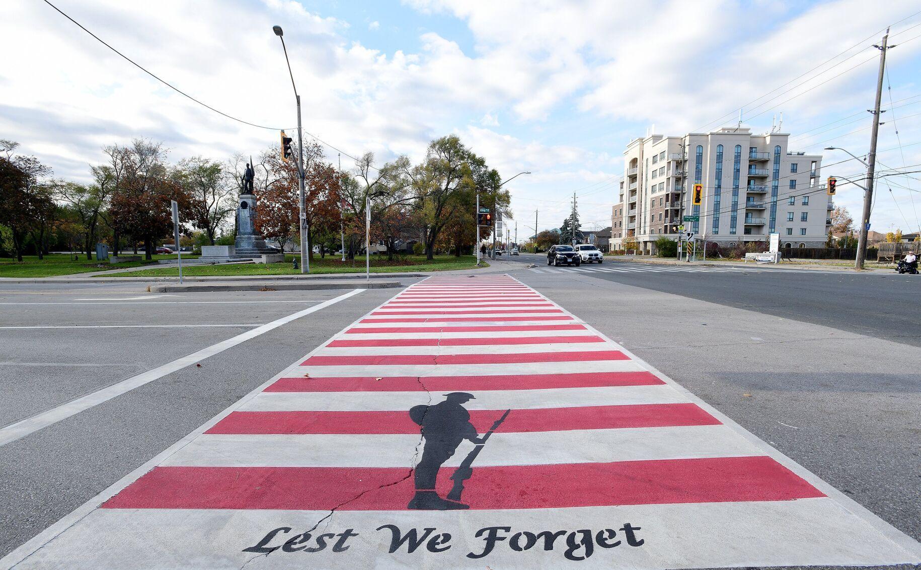 Stoney Creek crosswalk honours fallen soldiers photo