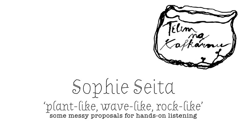 Sophie Seita – ‘plant-like, wave-like, rock-like’: some messy proposals for hands-on listening