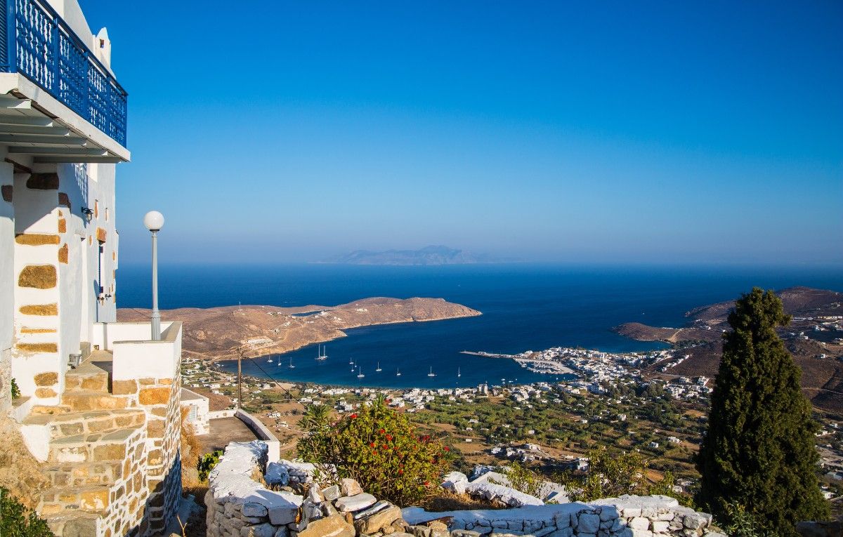 Chora of the Greek island Serifos