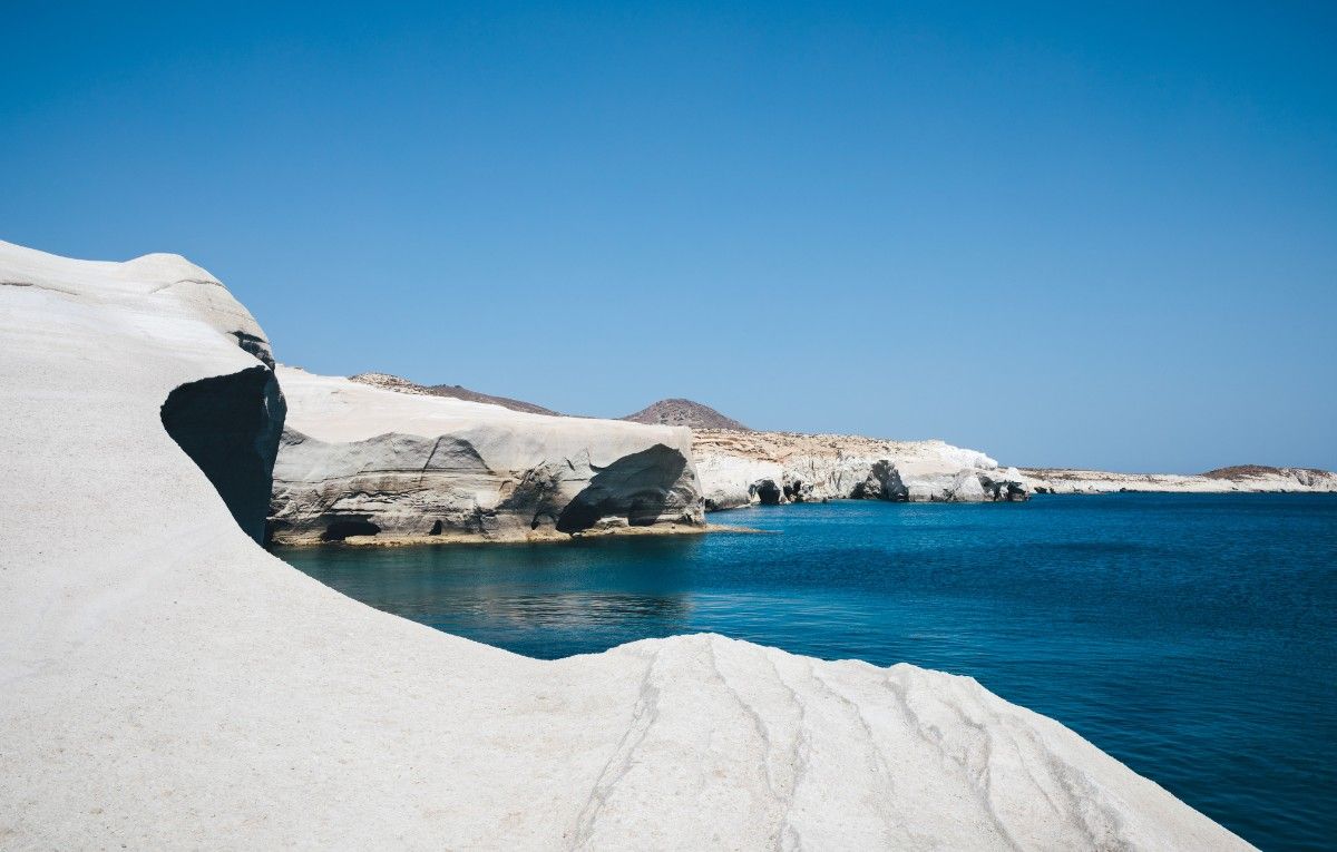 Sarakiniko Beach In Milos