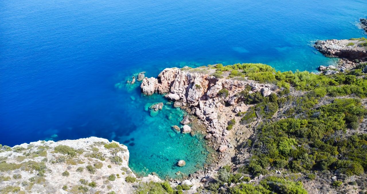Chios island - Greece. Didima beach on the west side of the island