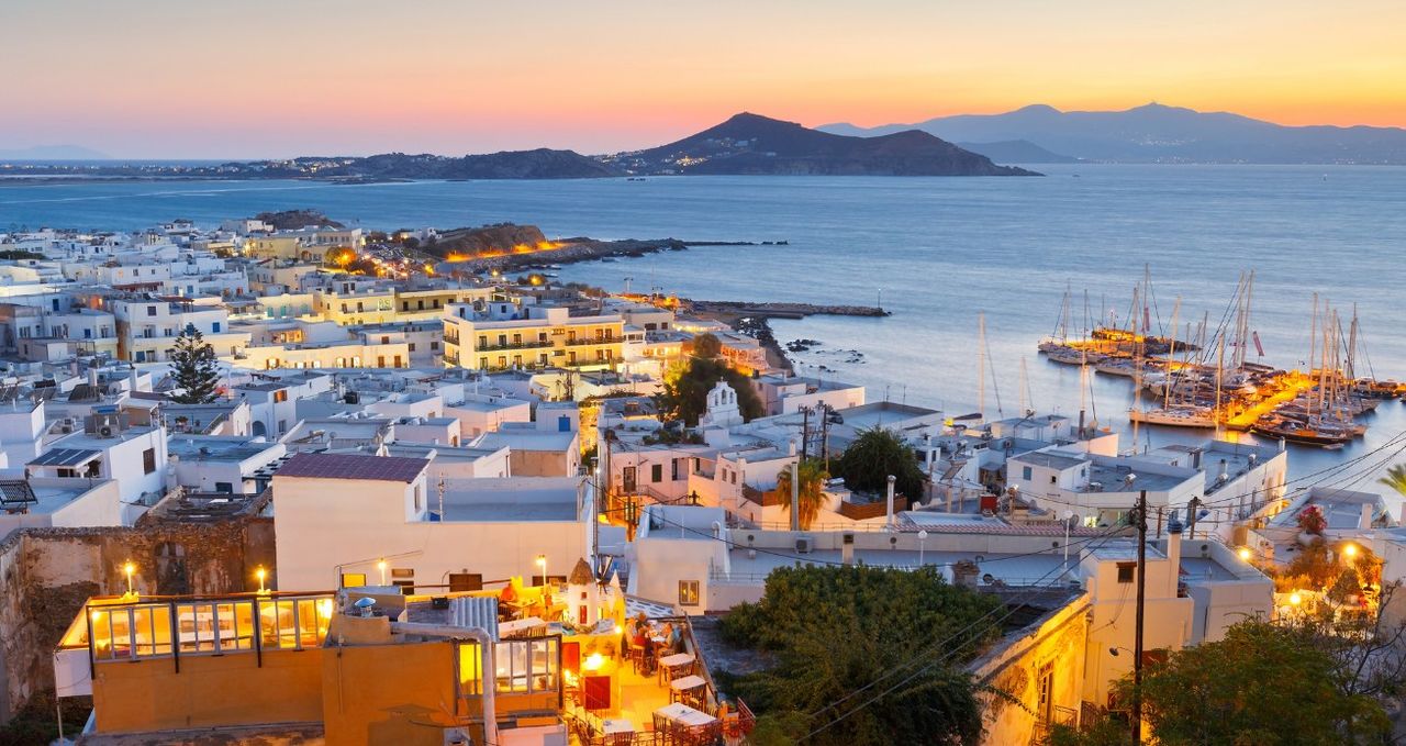 Naxos town.