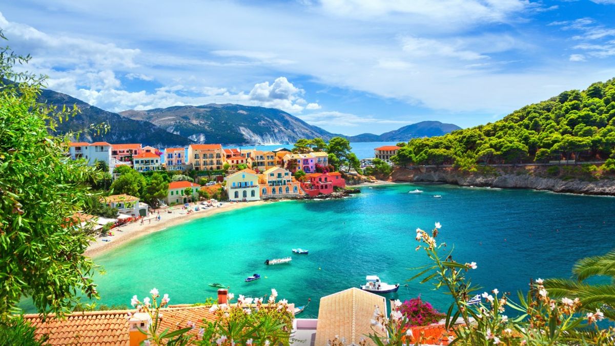 Assos village in Kefalonia, Greece