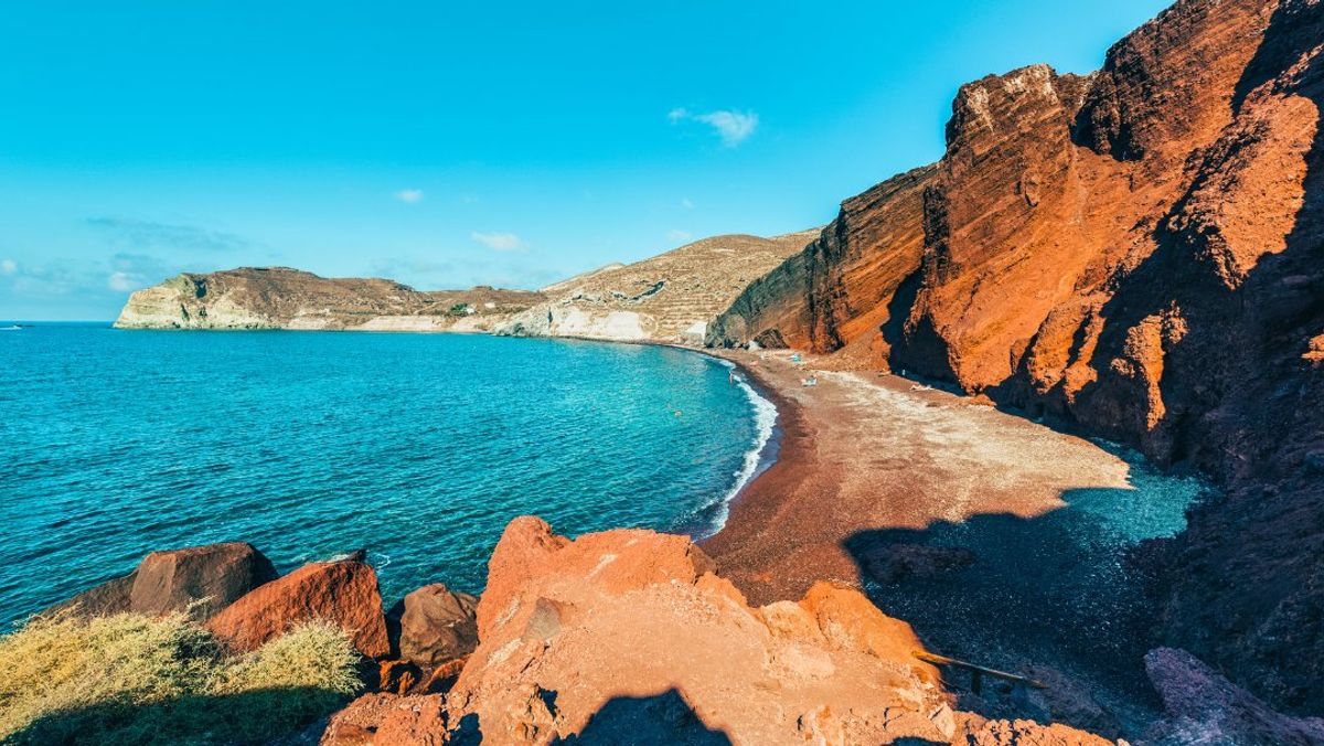 Red Beach in Santorini, Greece
