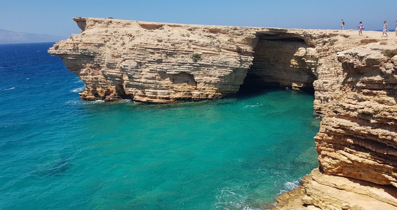 Koufonisia island greece greek summer waves rocks