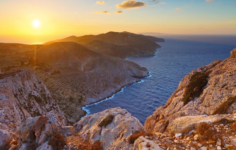 Sunset at Folegandros Island, Greece
