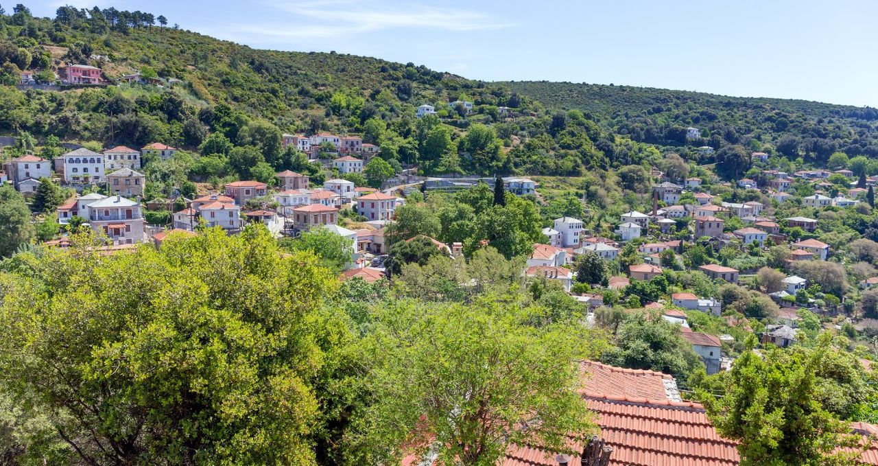View of Afetes village, Pelio, Greece