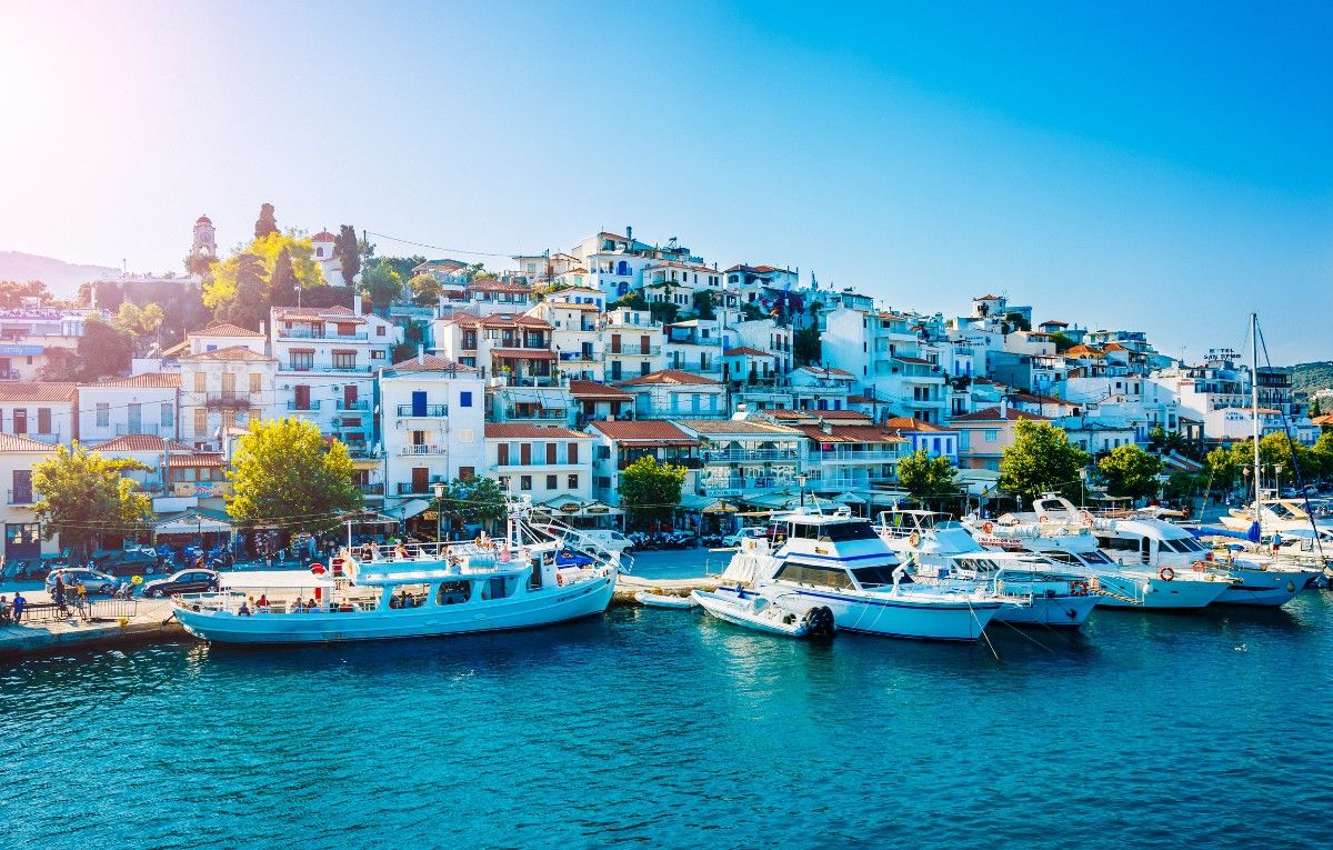 Skiathos town, Skiathos island, Greece
