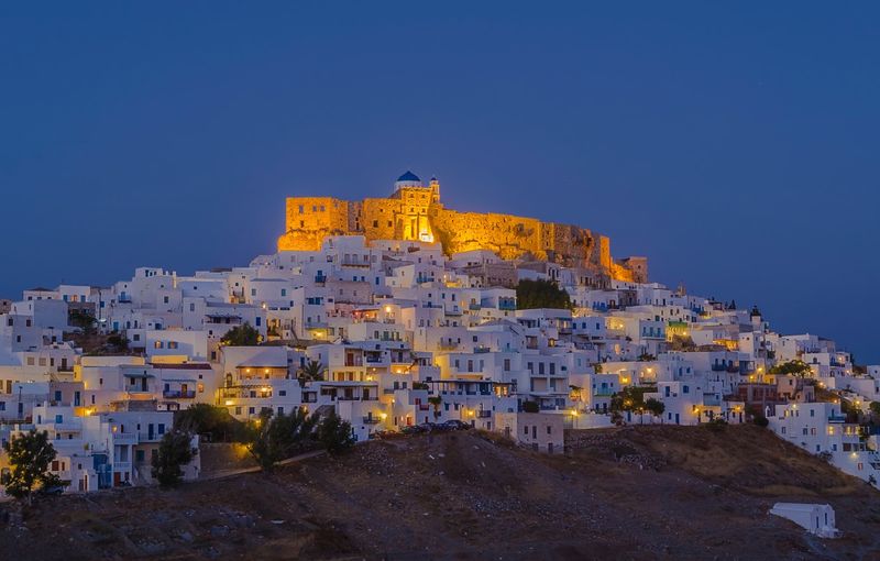 View from Chora in Astypalaia Island, Greece