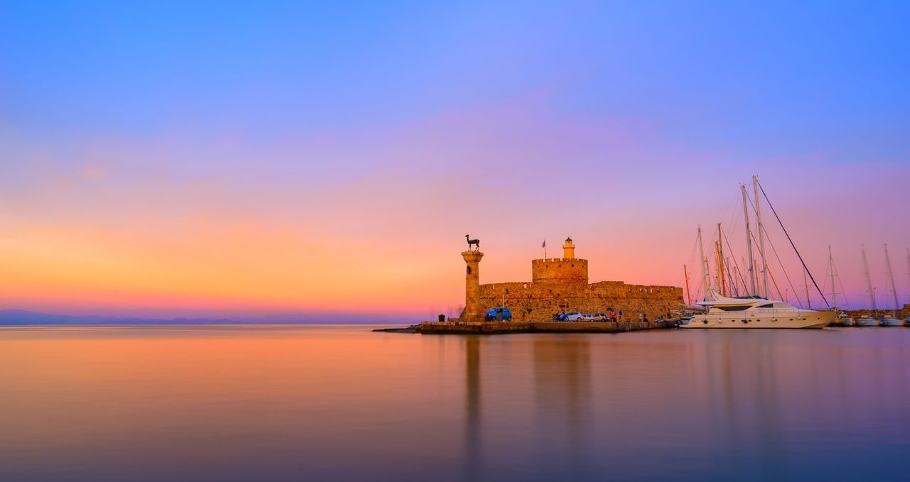 Windmills at Mandraki Harbour