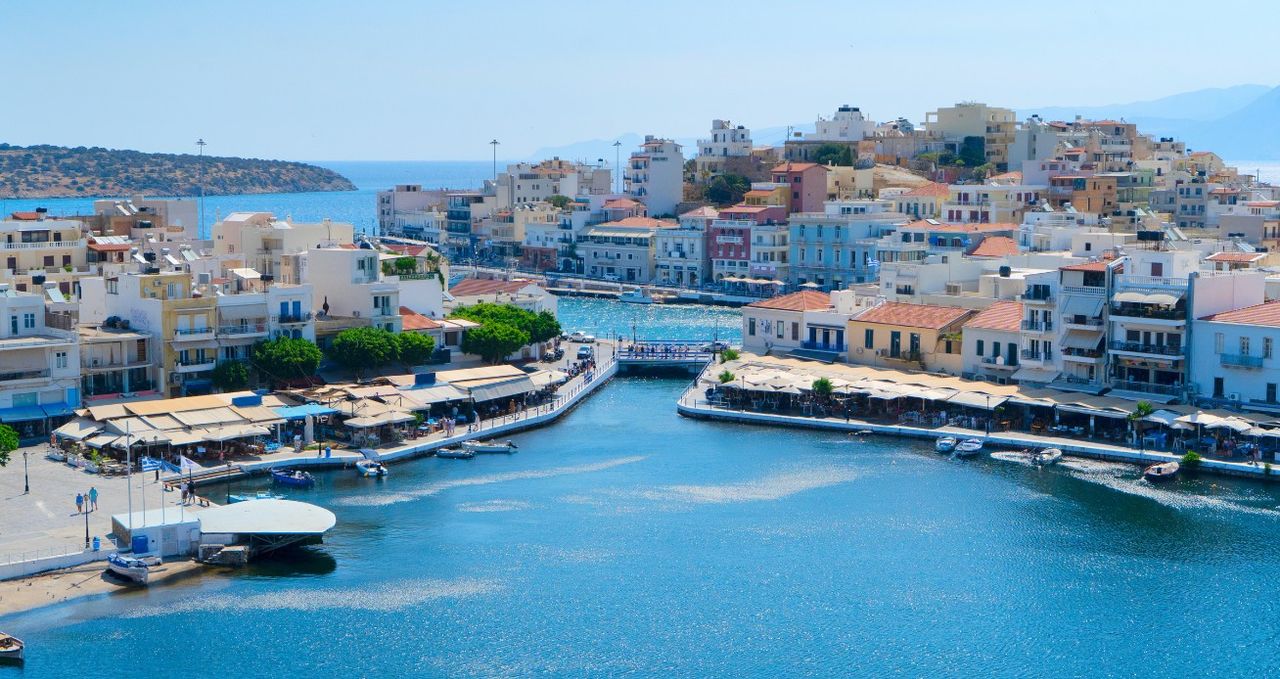 Harbour of Agios Nikolaos, Crete, Greece