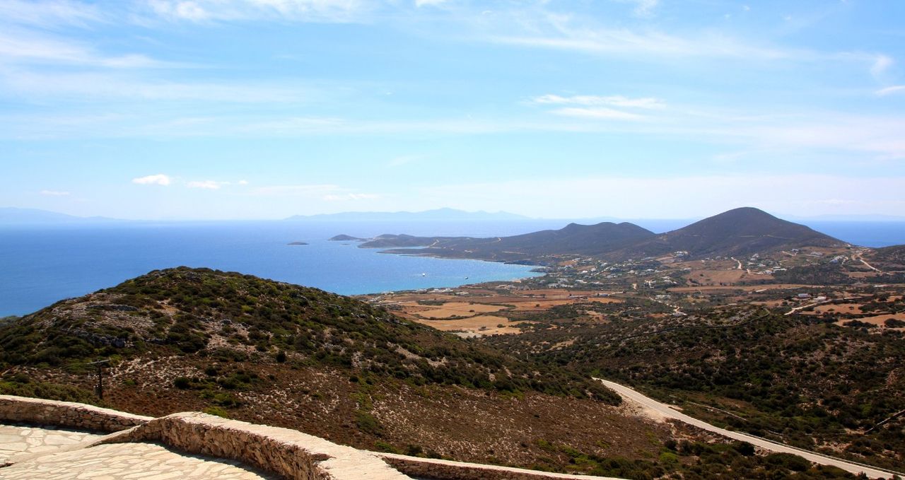 The view of Antiparos island