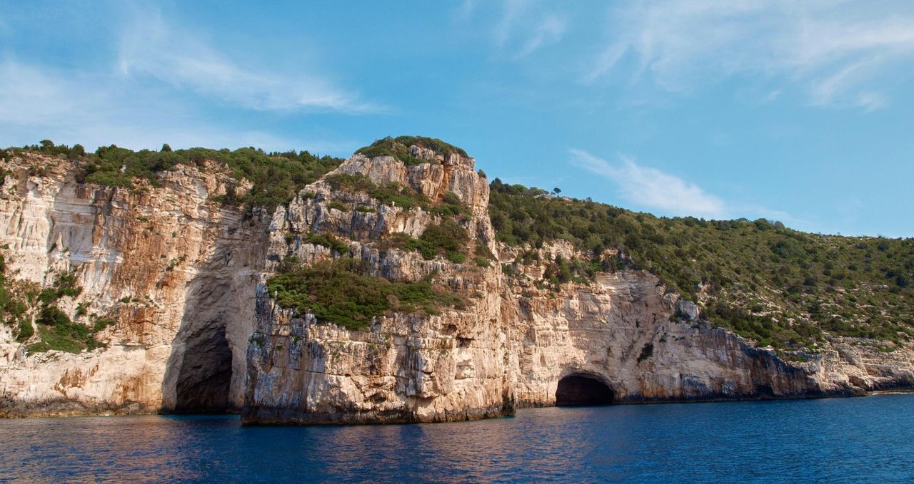 Stunning Coastal Cliffs of Antipaxos, Greece