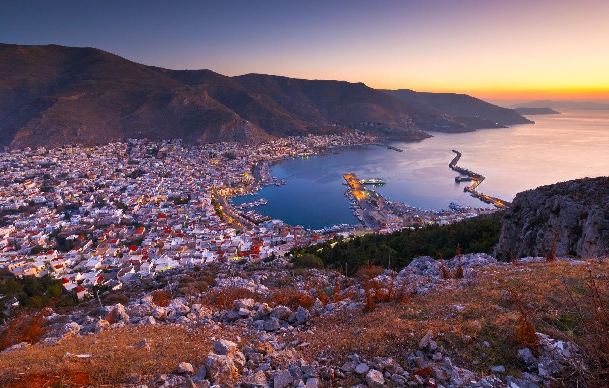 Kalymnos island in Dodecanse archipelago in eastern Aegean.
