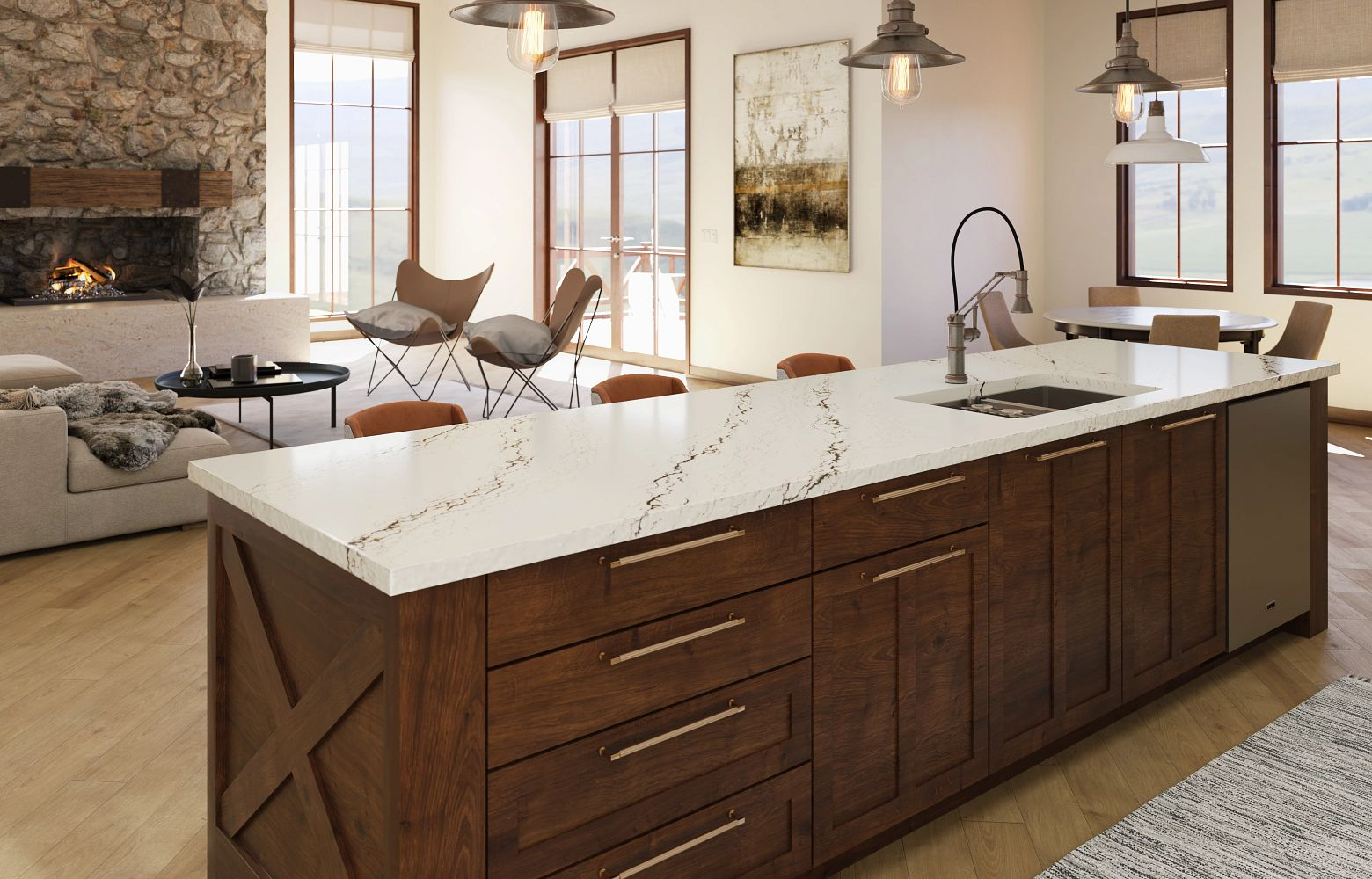 Featured image for Goodbye Gray, Hello Warmth. 2026 Countertop Trends