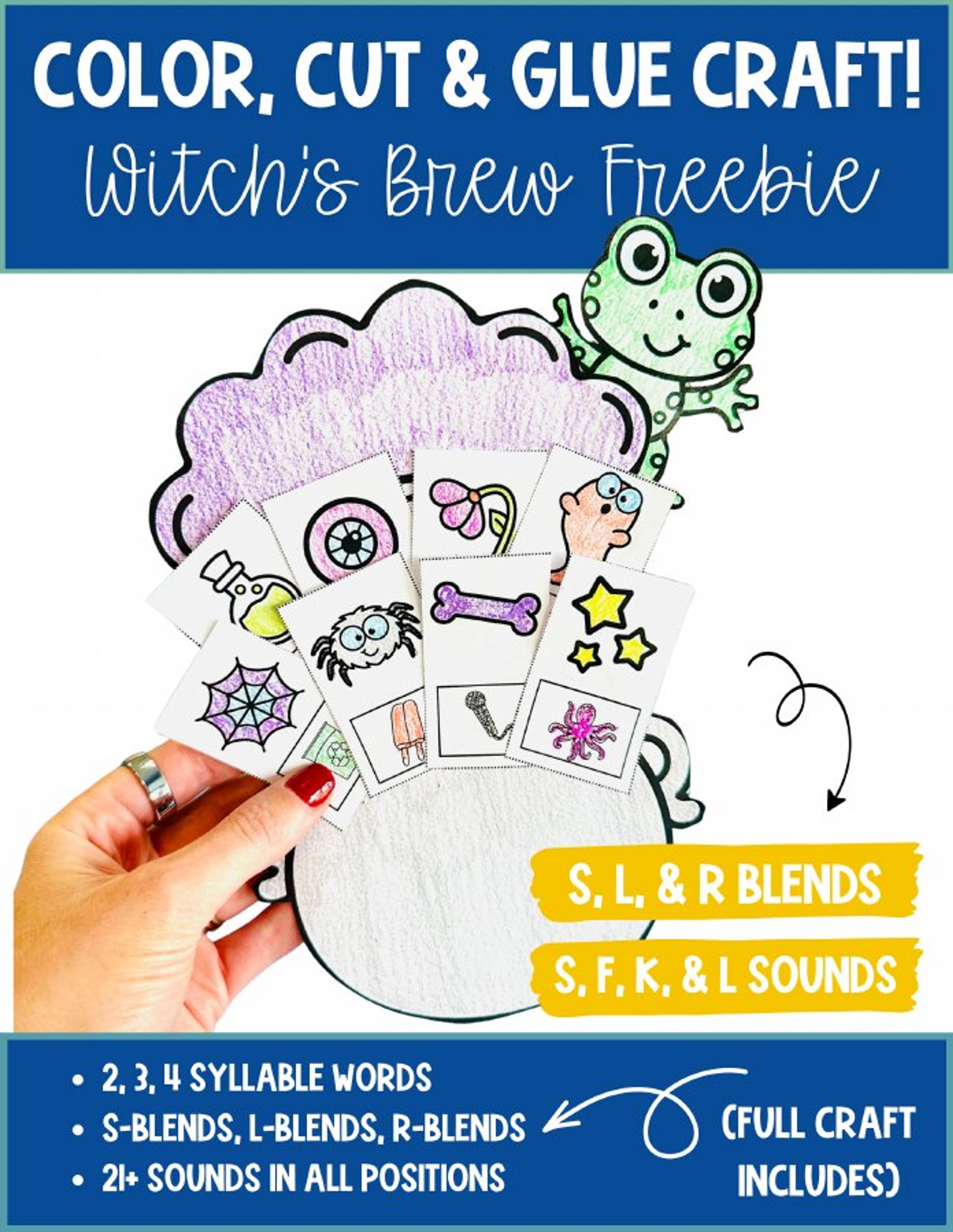 Witch's Brew Articulation Craft printable cover