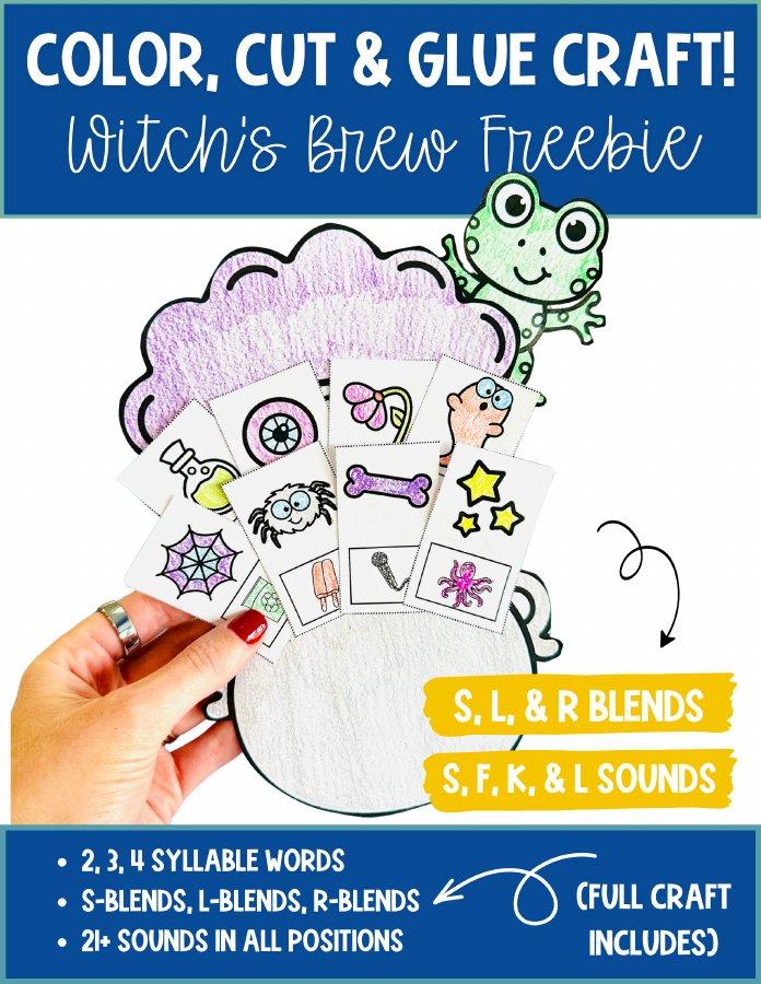 Witch's Brew Articulation Craft printable cover