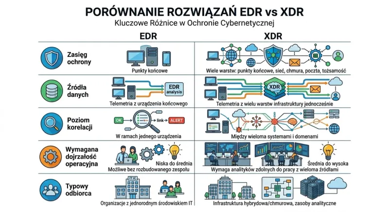 EDR czy XDR - które rozwiązanie pasuje do twojej organizacji?