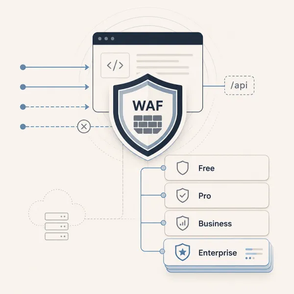 Cloudflare WAF: różnice między planami Free, Pro, Business i Enterprise