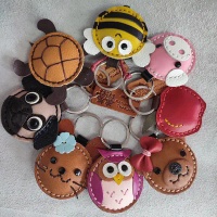 พวงกุญแจหนัง