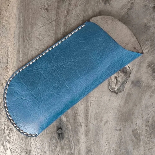 ซองหนังใส่แว่นตาสีน้ำตาลเข้มสไตล์วินเทจ ผลิตจากหนังแท้คุณภาพสูงสำหรับพกพา - 07